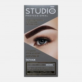 Крем-краска для бровей Studio Professonal Татуаж Brown 83г