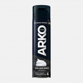 Пена для бритья Arko Men Black с активированным углем 200мл
