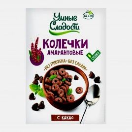 Колечки Умные сладости амарантовые с какао Di&Di 150г