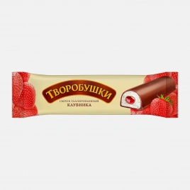 Сырок творожный глазированный Творобушки Клубника 20% 40г