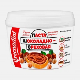Паста шоколадная Greenadini с орехом 600г
