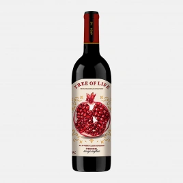 Плодовая алкогольная продукция Дерево жизни Гранат красное полусладкое 12% 750мл