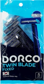 Одноразовый станок для бритья Dorco Twin Blade Fixed 2 лезвия 5шт