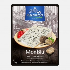 Сыр с голубой благородной плесенью с трюфелем 60% Mon Blu 100г