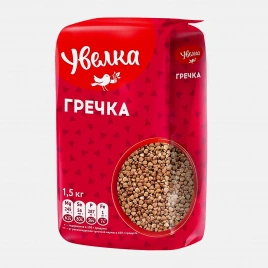 Крупа гречневая ядрица быстроразваривающаяся Увелка 1.5кг