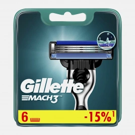 Кассеты для бритья Gillette Mach3 6шт