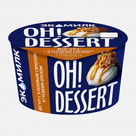 Йогурт с кленовым сиропом и грецким орехом Экомилк Oh!Dessert 4.2% 130г