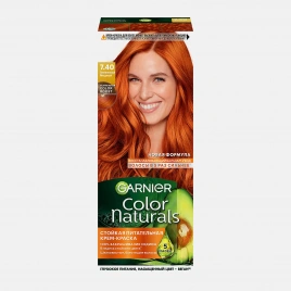 Стойкая крем-краска для волос Garnier Color Naturals Питательная оттенок 7.40 Пленительный медный