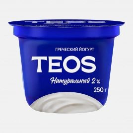 Йогурт Савушкин Греческий Teos 2% 250г
