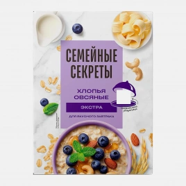 Хлопья овсяные Экстра Семейные Секреты 400г