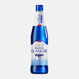 Пивной напиток нефильтрованный безалкогольный Krone Blanche Biere 0.5% 450мл