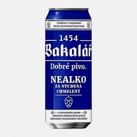Светлое пиво фильтрованное Bakalar 0.5% 500мл