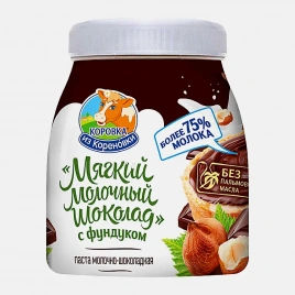 Паста молочно-шоколадная Коровка из Кореновки с фундуком 330г