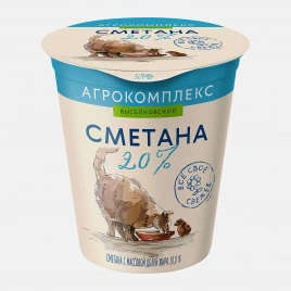Сметана Агрокомплекс 20% 300г