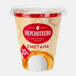 Сметана Вкуснотеево 20% 300г