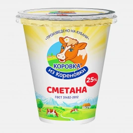 Сметана Коровка из Кореновки 25% 300г