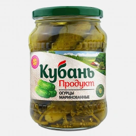 Огурцы Кубань продукт маринованные 680г
