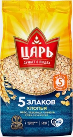 Хлопья Царь много злаковые 400г