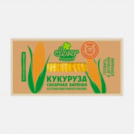Кукуруза вареная в кусочках в вакууме 240г