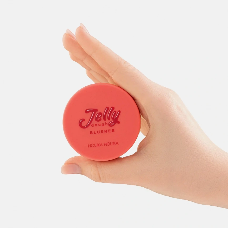 Румяна для лица Holika Holika Jelly Dough Blusher 03 Strawberry компактные гелевые тон 03 клубника 4.2г фото 3