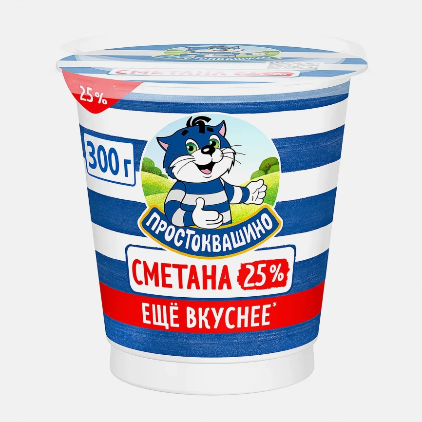 Сметана Простоквашино 25% 300г фото 1