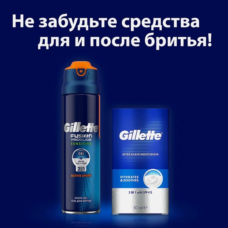 Кассеты для бритья Gillette Fusion 5 ProGlide Power 2шт фото 9