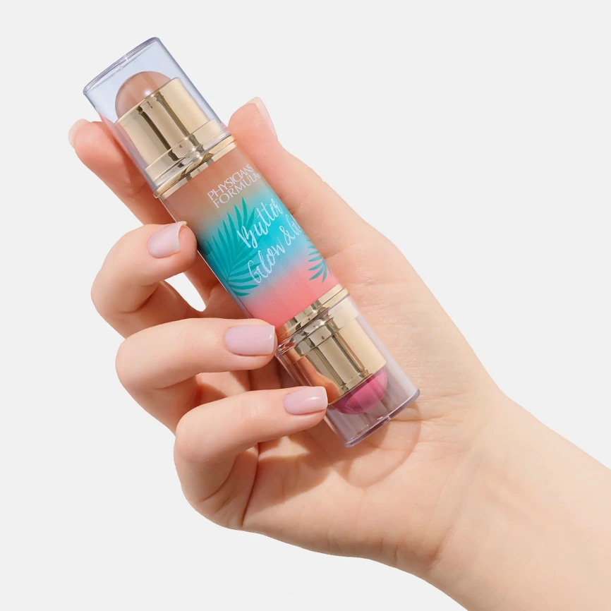 Мультистик для лица и губ тон Розовый пляж Physicians Formula Butter Glow & Go 10г фото 2