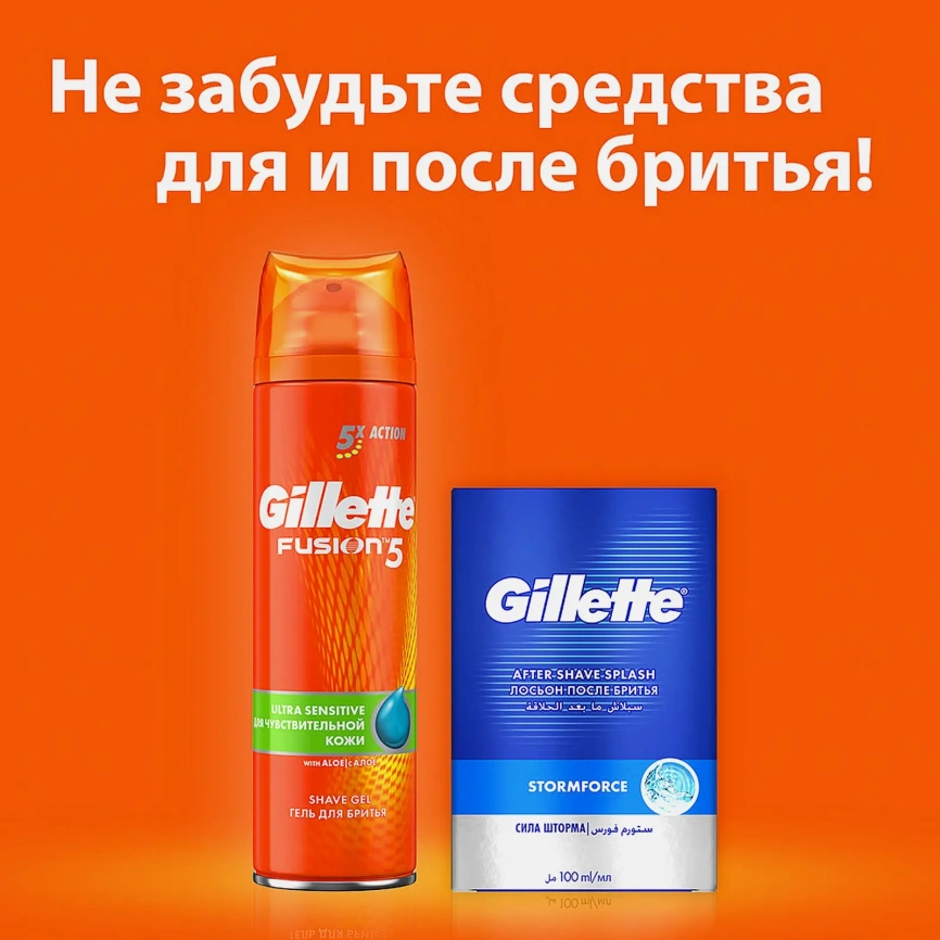 Бритва Gillette Fusion 5 с 4 сменными кассетами фото 10