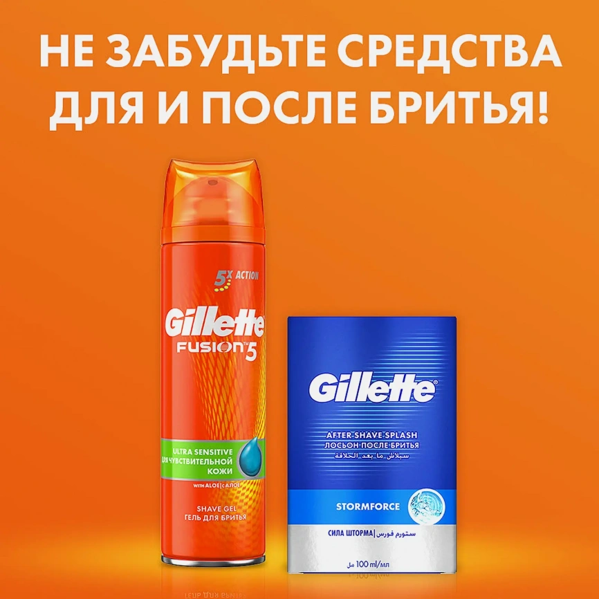 Сменные кассеты для бритья Gillette Fusion 5 Power 2шт фото 9