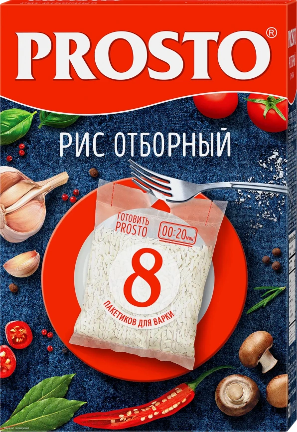 Рис Prosto Отборный 8пак*62.5г фото 1