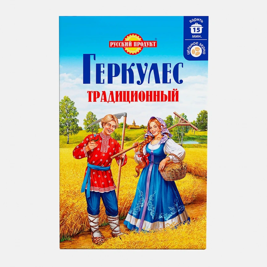 Хлопья овсяные Русский продукт Геркулес традиционный 500г фото 1