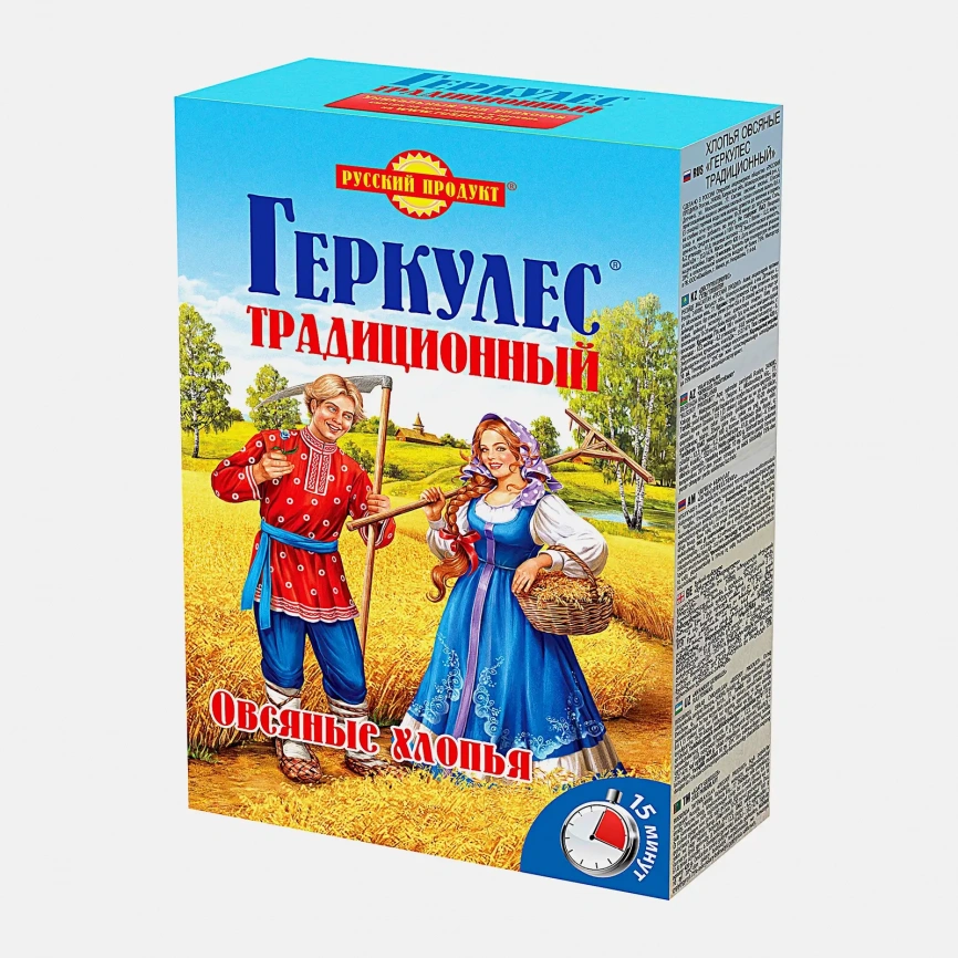 Хлопья овсяные Русский продукт Геркулес традиционный 500г фото 2