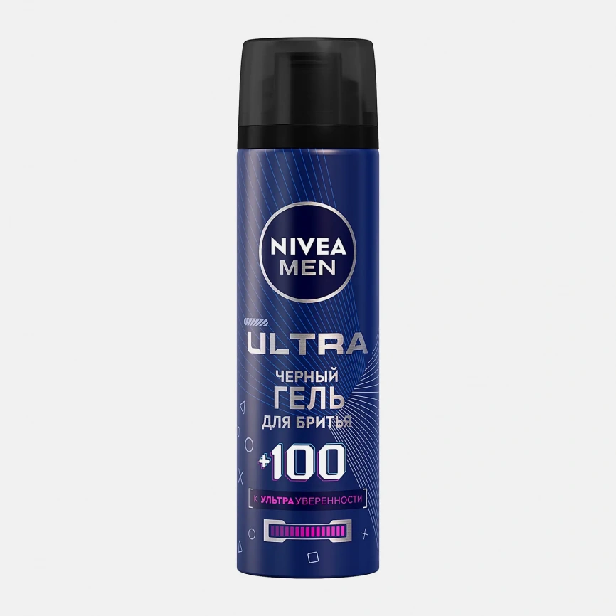 Гель для бритья +100 к ультра уверенности NIVEA Men Ultra 200мл фото 1