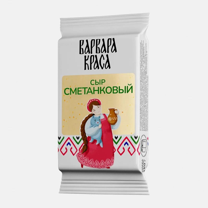 Сыр Сметанковый Варвара Краса 50% 160г фото 2