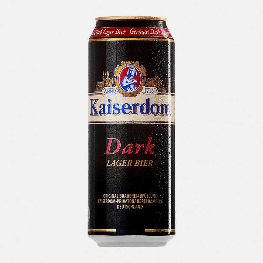Пиво Kaiserdom Dark Lager темное фильтрованное пастеризованное 4.7% 500мл фото 1